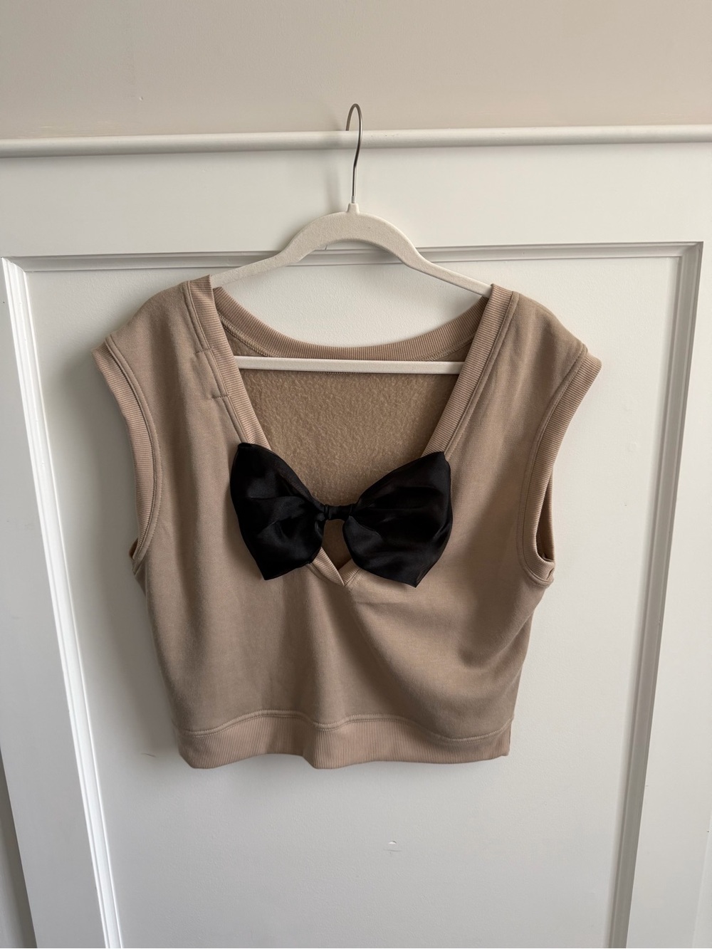 NWT Maeve Anthropologie Top with Black Satin Bow